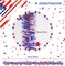 32.8 Ft 4th of July Tinsel Garland, Red White Blue Metallic Garland for Independence Day Memorial Day Decoration